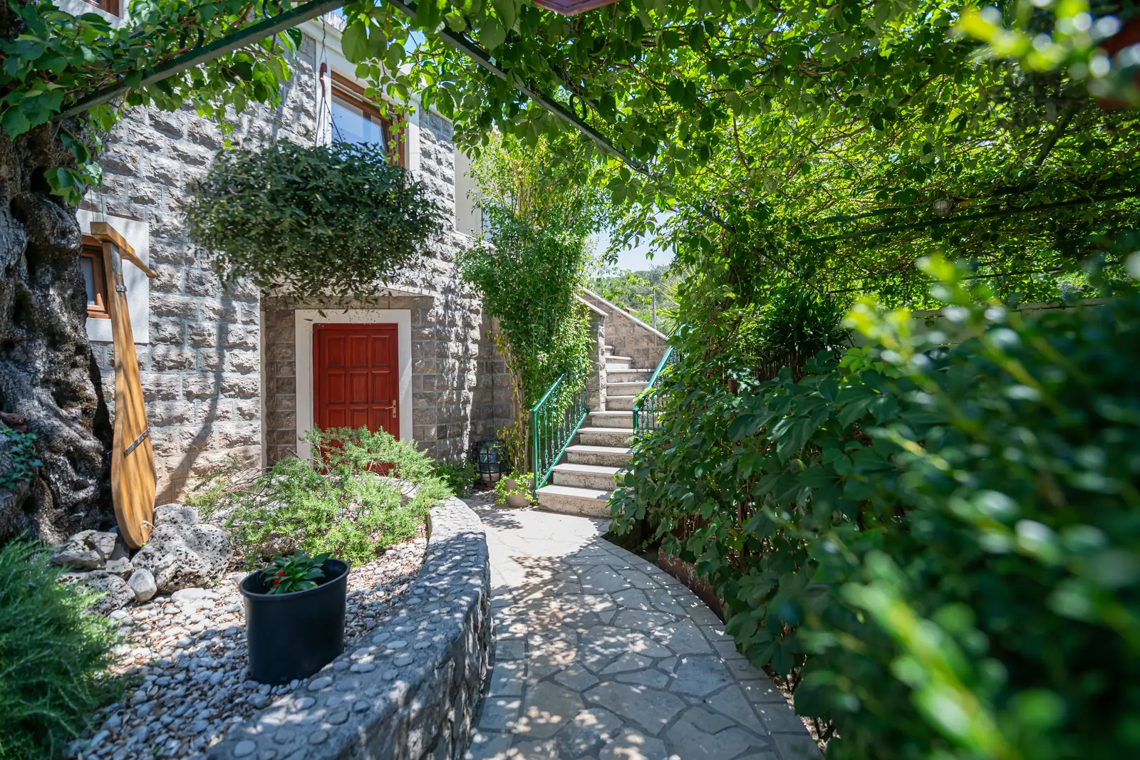 Stone steps to the Marović apartments