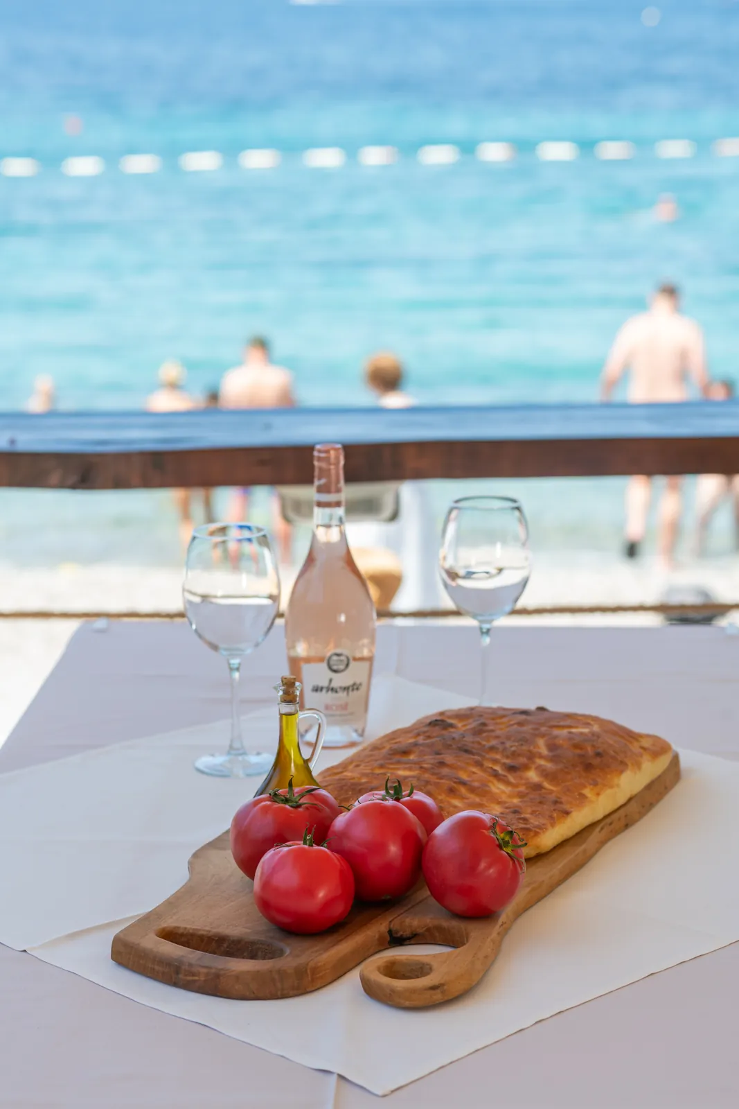 Lunch right by Žanjice beach
