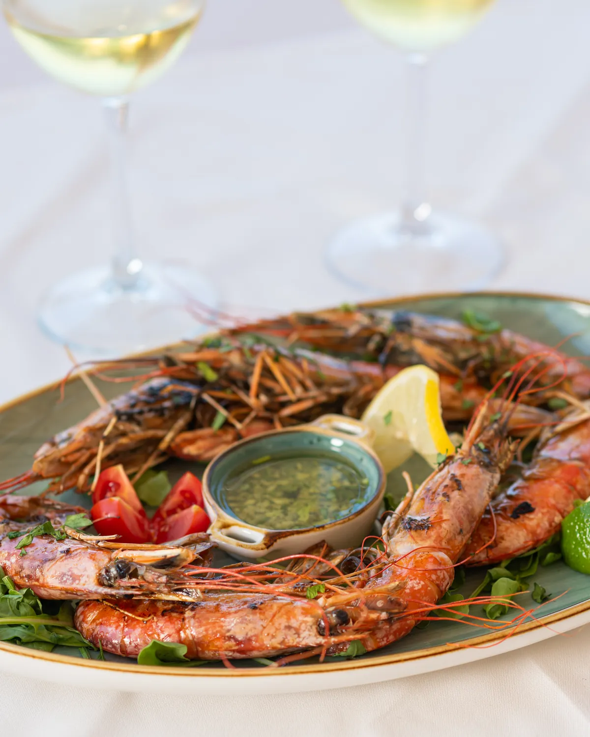 Grilovani kraljevski račići, restoran Porto Adriatic